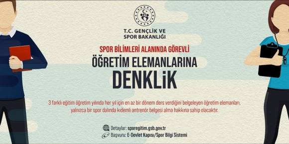 Spor Bilgi Sisteminde Öğretim Elemanlarına Denklik