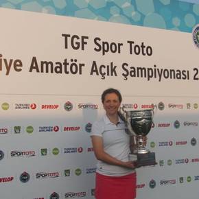 Spor Toto Türkiye Amatör Açık Şampiyonası’nda kupa Sena Ersoy’un oldu