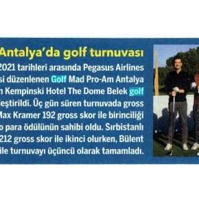 23.01.2022 - Ekonomist - ANTALYA'DA GOLF TURNUVASI