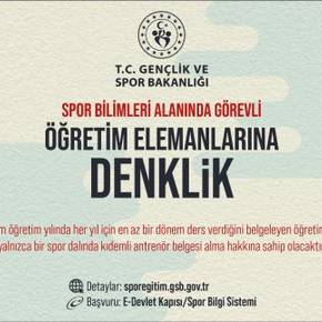 Spor Bilgi Sisteminde Öğretim Elemanlarına Denklik