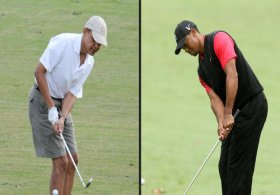 Obama Woods ile golf oynadı