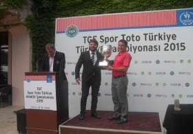 2015 TGF Spor Toto Türkiye Amatör Şampiyonu Serkan Akarsu Oldu